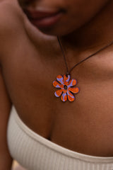 Fleurie La Danseuse Orange Necklace