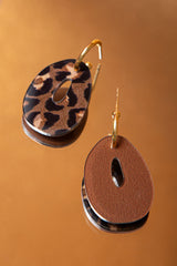 Bulle Fauve - Brown Earrings