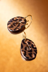 Bulle Fauve - Brown Earrings