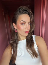 Bulle Désir - Bordeaux Earrings