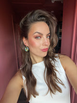 Bulle Terre Bleue - Green Earrings