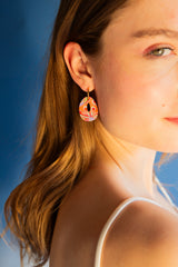 Bulle Flore - Orange Earrings