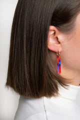 Fine Illusion - Blue and Pink Earrings