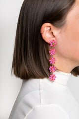 Mini Fleurie La Danseuse Rose Earrings