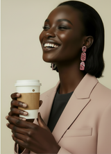 Curieuse  Désir - Bordeaux Earrings