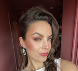 Douce Terre Bleue - Green Earrings