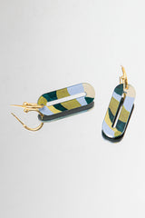 Douce Terre Bleue - Green Earrings