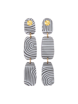 Curieuse  Équilibre - Gray Earrings