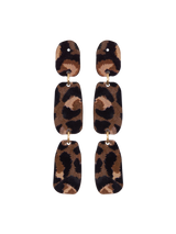 Curieuse Fauve - Brown Earrings