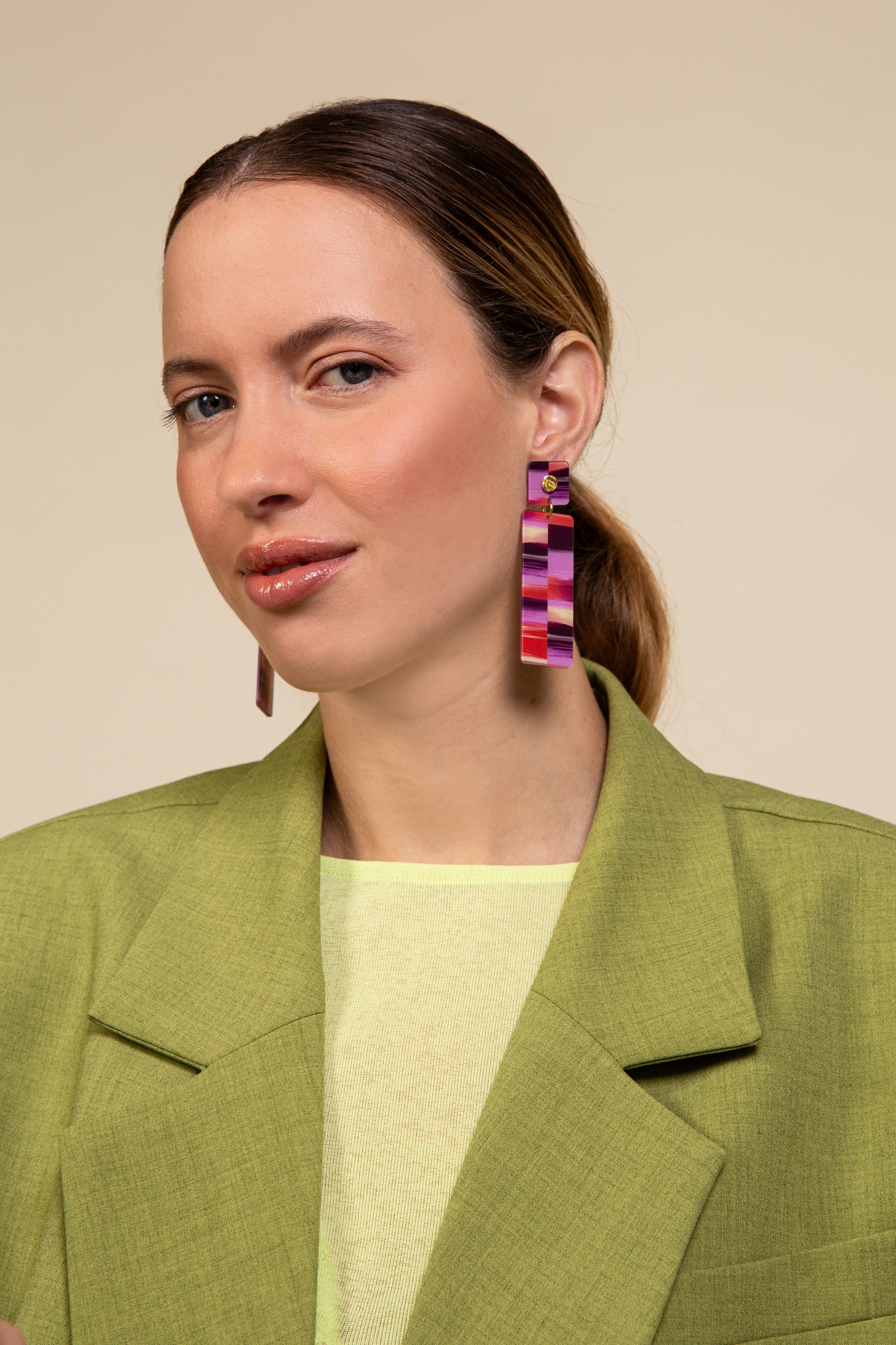 Classique Horizon - Pink Earrings