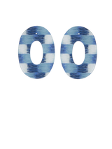 Ovale  Indigo - Blue Earrings