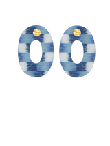 Ovale  Indigo - Blue Earrings