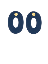 Ovale  Indigo - Blue Earrings