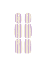 Curieuse Stripe Purple - Earrings