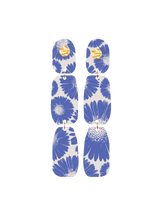 Curieuse Blue Lilac Double Print - Earrings