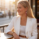 Curieuse Flower Red - Earrings