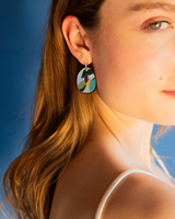 Bulle Terre Bleue - Green Earrings