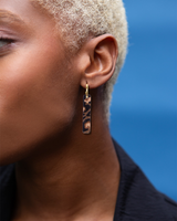 Fine Fauve - Brown Earrings