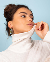 Douce Terre Bleue - Green Earrings