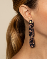 Curieuse Fauve - Brown Earrings