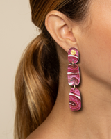 Curieuse  Désir - Bordeaux Earrings