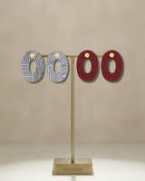 Ovale Équilibre - Gray Earrings