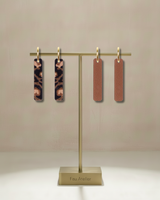 Fine Fauve - Brown Earrings