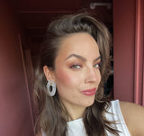 Ovale Équilibre - Gray Earrings