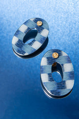 Ovale  Indigo - Blue Earrings
