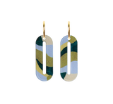 Douce Terre Bleue - Green Earrings