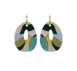 Bulle Terre Bleue - Green Earrings