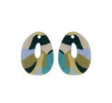 Bulle Terre Bleue - Green Earrings