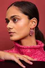 Bulle Désir - Bordeaux Earrings