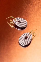 Bulle Équilibre- Gray Earrings