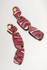 Curieuse  Désir - Bordeaux Earrings