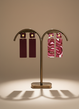 Classique Désir - Bordeaux Earrings