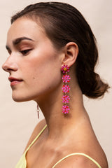 Mini Fleurie La Danseuse Rose Earrings