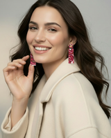 Classique Désir - Bordeaux Earrings